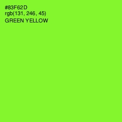 #83F62D - Green Yellow Color Image