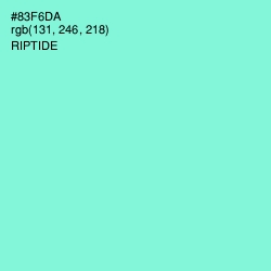 #83F6DA - Riptide Color Image