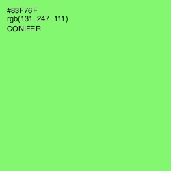 #83F76F - Conifer Color Image