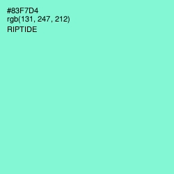 #83F7D4 - Riptide Color Image