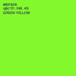 #83F82B - Green Yellow Color Image