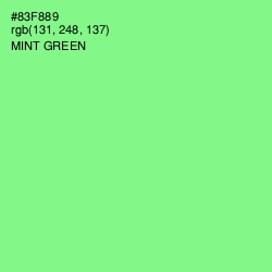 #83F889 - Mint Green Color Image