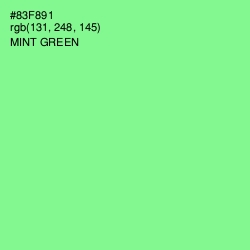 #83F891 - Mint Green Color Image