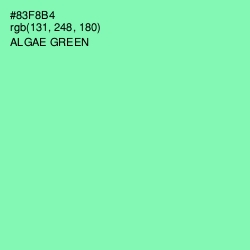 #83F8B4 - Algae Green Color Image