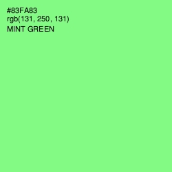 #83FA83 - Mint Green Color Image