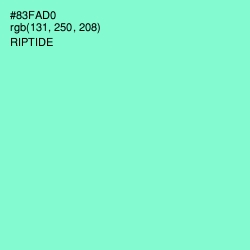 #83FAD0 - Riptide Color Image