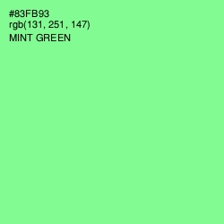 #83FB93 - Mint Green Color Image