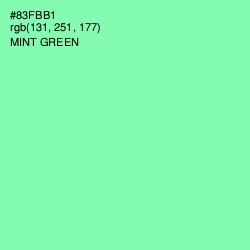 #83FBB1 - Mint Green Color Image