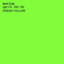 #83FD3B - Green Yellow Color Image