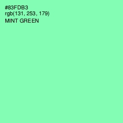 #83FDB3 - Mint Green Color Image