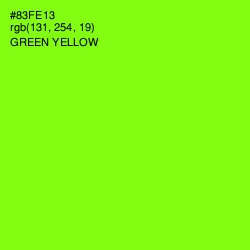 #83FE13 - Green Yellow Color Image