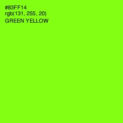 #83FF14 - Green Yellow Color Image