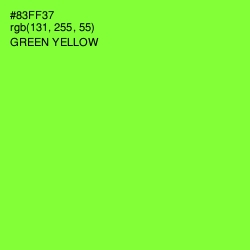 #83FF37 - Green Yellow Color Image