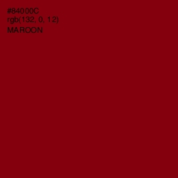 #84000C - Maroon Color Image