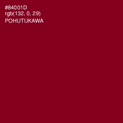 #84001D - Pohutukawa Color Image