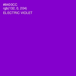 #8400CC - Electric Violet Color Image