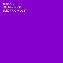 #8400CD - Electric Violet Color Image