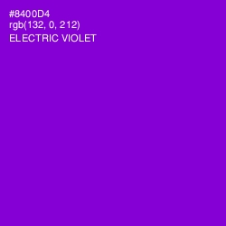 #8400D4 - Electric Violet Color Image