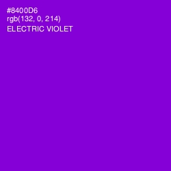 #8400D6 - Electric Violet Color Image