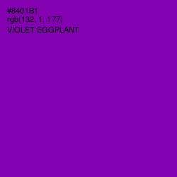 #8401B1 - Violet Eggplant Color Image