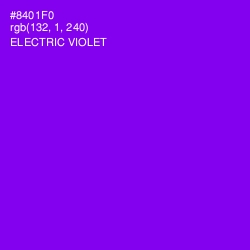 #8401F0 - Electric Violet Color Image