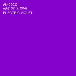 #8402CC - Electric Violet Color Image