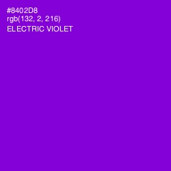 #8402D8 - Electric Violet Color Image