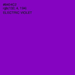 #8404C2 - Electric Violet Color Image