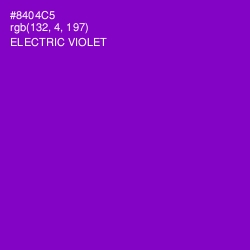 #8404C5 - Electric Violet Color Image