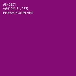 #840B71 - Fresh Eggplant Color Image