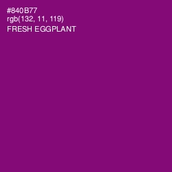 #840B77 - Fresh Eggplant Color Image