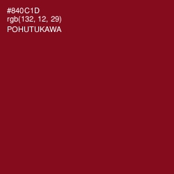 #840C1D - Pohutukawa Color Image