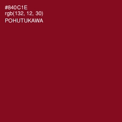 #840C1E - Pohutukawa Color Image