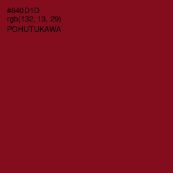 #840D1D - Pohutukawa Color Image