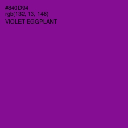 #840D94 - Violet Eggplant Color Image