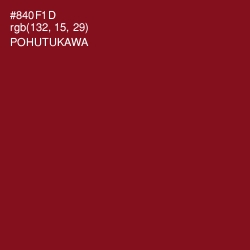 #840F1D - Pohutukawa Color Image