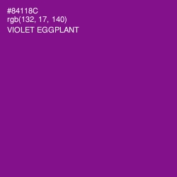 #84118C - Violet Eggplant Color Image