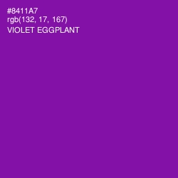 #8411A7 - Violet Eggplant Color Image