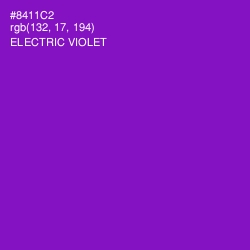 #8411C2 - Electric Violet Color Image