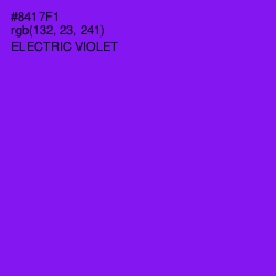 #8417F1 - Electric Violet Color Image