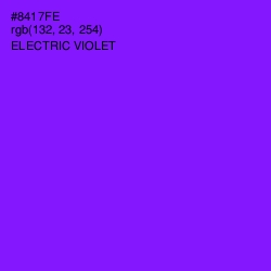 #8417FE - Electric Violet Color Image