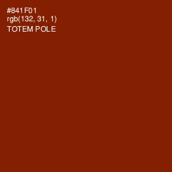 #841F01 - Totem Pole Color Image