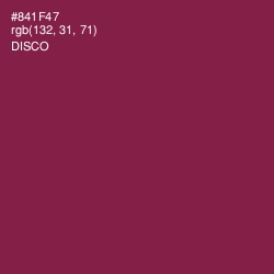 #841F47 - Disco Color Image