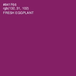 #841F66 - Fresh Eggplant Color Image