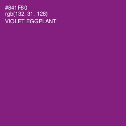 #841F80 - Violet Eggplant Color Image