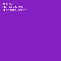 #841FC1 - Electric Violet Color Image
