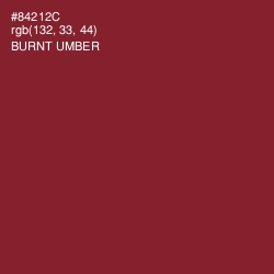 #84212C - Burnt Umber Color Image