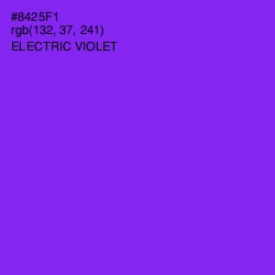 #8425F1 - Electric Violet Color Image