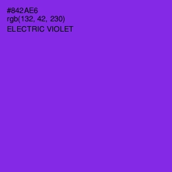 #842AE6 - Electric Violet Color Image