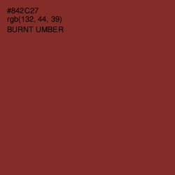 #842C27 - Burnt Umber Color Image